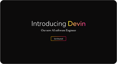 Devin (AI software engineer) UI screens design ui ux