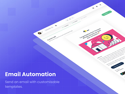 Email Automation - Unveiling Elysium Elegance in Figma automation dashbboard email email automation email dashboard figma ui ux website