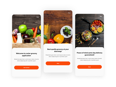 Grocery Shopping - Mobile App UI/UX Design app design ecommerce app food food order grocery grocery store app mobile mobile app online online shop product design app shopping ui ui design uiux user experience user interface ux ux design