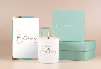 Luxe Birthday Basket graphic design product photography