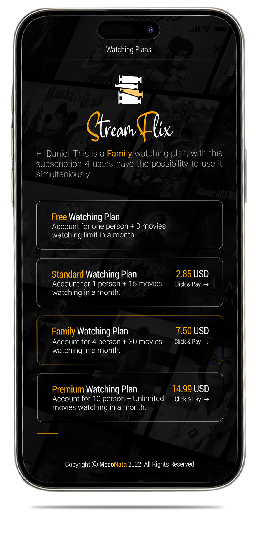 StreamFlix - Mobile App for iOS & Android with Admin Page flutterflow mobile mobile app streamflix