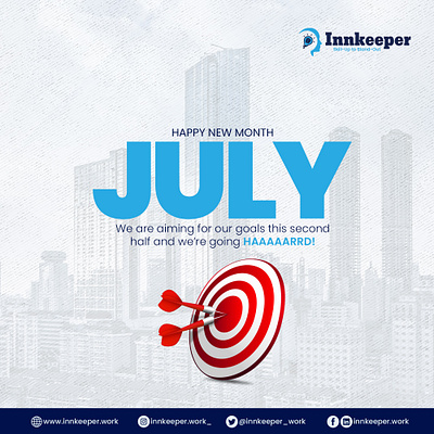 New Month Flyer graphic design happy new month flyer design hello july july new month flyer design