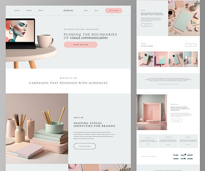 Elegant Consultant Website Template elegant landing page minimal template web design