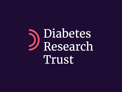 Diabetes Research Trust brand branding corporate identity design diabetes graphic design health healthcare lock up logo logomark research visual identity
