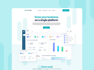 InfoPublisher business design figma style ui uidesign uiux ux uxui web design