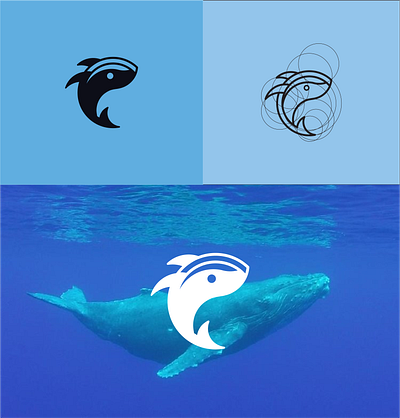 Whale Logo ! branding creative logo creative whale lgoo fish logo logo logo idea logo whale minimal logo sea fish sea fish logo sea logo sea whale simple logo whale whale logo whale logo design wordmark logo