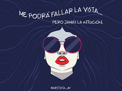 La de la intuición. design frase graphic design illustration ilustración intuicion personajes reflexión vector