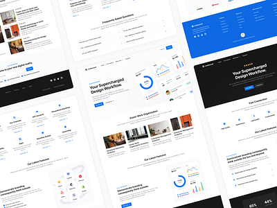 Homepages - Lookscout Design System design design system figma landing page lookscout modern ui web website