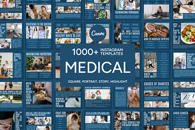 Medical Instagram Template 3d animation branding design graphic design healthcare hospital illustration instagram icon instagram post instagram reel instagram stories instagram templates logo medical medicine motion graphics ui ux vector