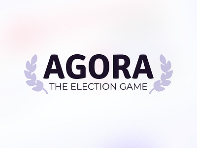 Agora: The Election Game [Logo] agora democracy election figma logo logo design