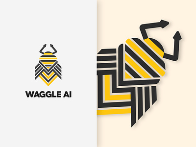 AI Bee | Tech Bee | Hive Tech | Tech Buzz Logo Design ai buzz ai nest ai wings beebot beebyte beecraft buzzbrain buzzcode buzzlogic bytebee codehive hiveai hivemind hivetech neuralnectar robobee robohive techbee techpollinate techswarm