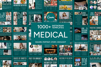 Medical Canva Template 3d animation branding bundle template canva template design design template graphic design healthcare hospital illustration instagram template logo medical medicine motion graphics social media template ui ux vector