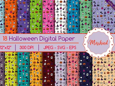 18 Halloween Seamless Pattern halloween pattern skull t shirt