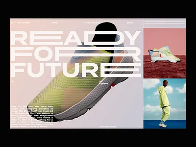 Go FlyEase animation bold brand design digital fashion flow grid layout minimal nike swiss web