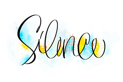 Silence. Lettering art design graphic design illustration lettering logo type