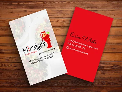 Business Cards - Catering Company branding business card design figma figma design figma designer logo product design ui ui design uiux