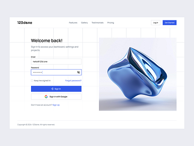 Sign In Page 123done design kit design system figma login mobile page sign in template template ui kit ui kit web design