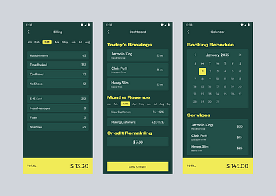 Design Exploration - Mobile app design app billing booking checkout colorful ui e commerce mobile app schedule tab design ui uiux