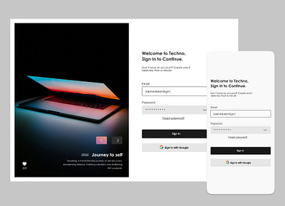 Sign in Page design design figma signup page ui ux