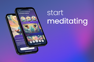 Start meditating design figma meditation ui ux uxui