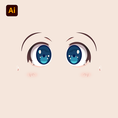 Anime Eyes graphic design