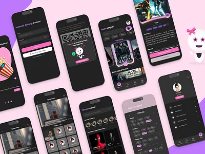 REKITA - Watching Mobile App design movieapp ui ui ux mobileapp ux