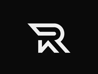 R Logo alphabet aviation chip flight internet letter line logo minimal motorsport network r race robotics simple speed sport team technology wing