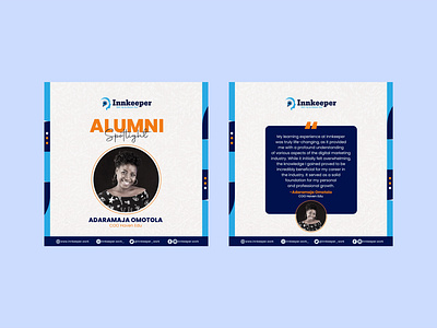 Alumni Spotlight Design alumni spotlight design creative flyer design flyer design social media feed