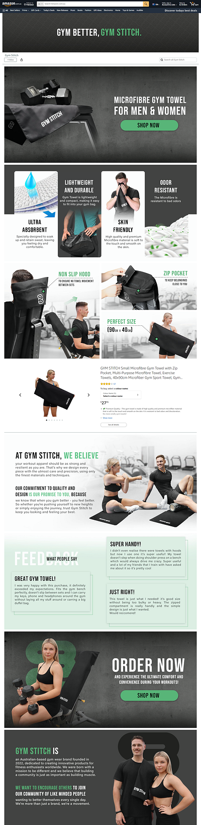 Amazon Storefront | GYM STITCH | Storefron a content amazon amazon storefront design storefront storefront design