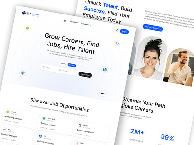 Self Employ - Web Design clean design creativeprocess creativework designgoals designideas digitaldesign employers employment graphic design job landing page ui uiux visualdesign webdesign webdeveloper website white