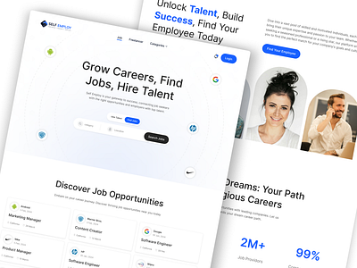 Self Employ - Web Design clean design creativeprocess creativework designgoals designideas digitaldesign employers employment graphic design job landing page ui uiux visualdesign webdesign webdeveloper website white
