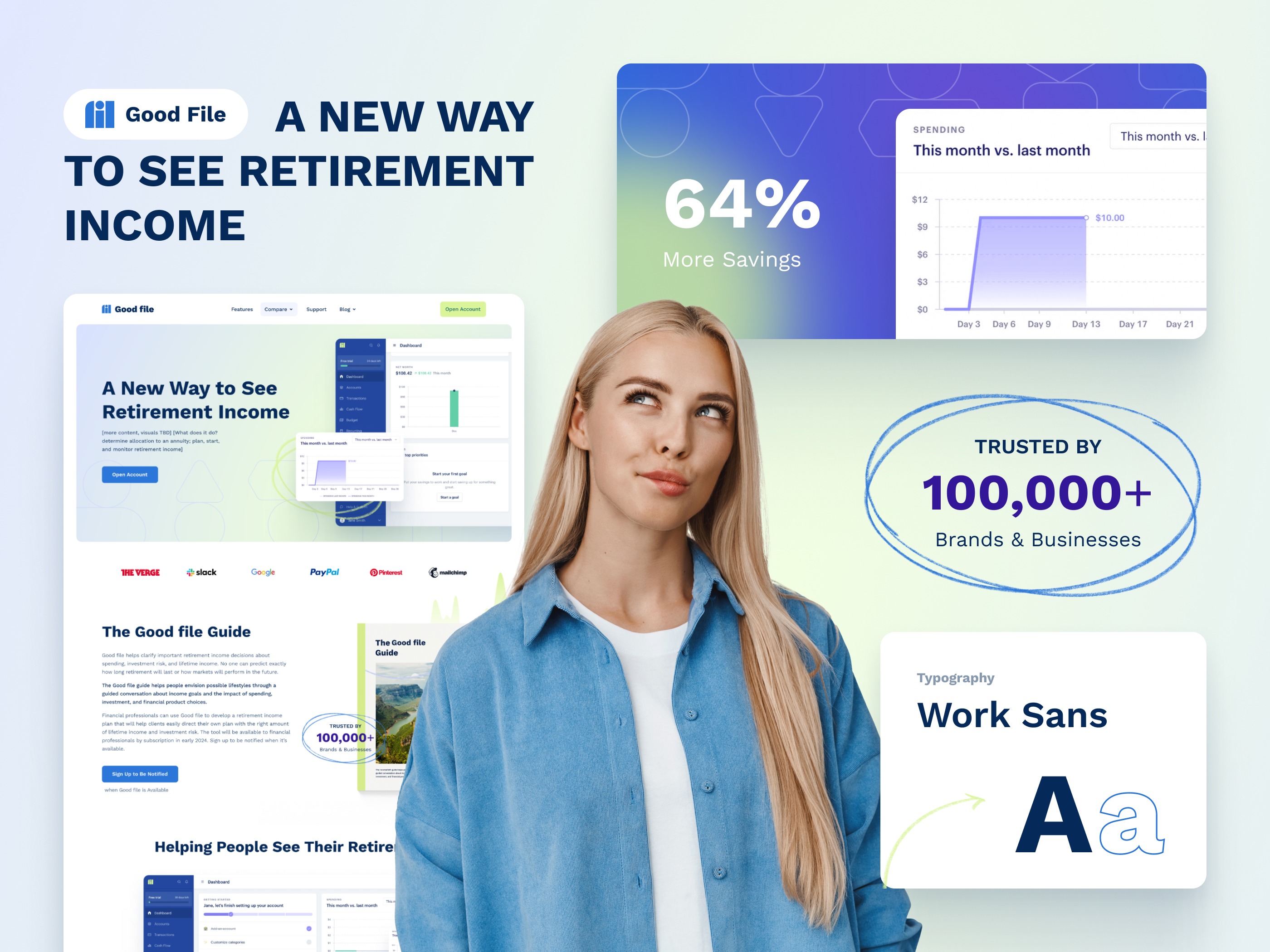GoodFile - Website Design 2024 design income investment landing page retirement trends ui ui ux web design webdesign website website design