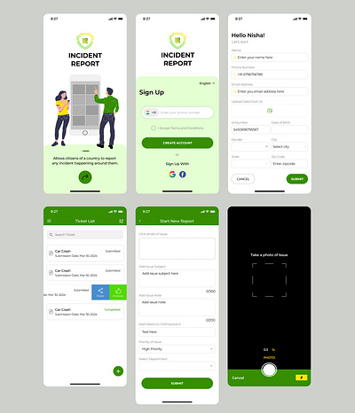 App allows citizens of a country to report about any incidents branding design dribbble graphic design illustration logo typography ui ux vector