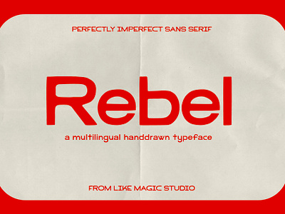 Rebel - Handdrawn Sans Serif bold hand lettered handdrawn letterform rebel rustic sans serif type typography vector