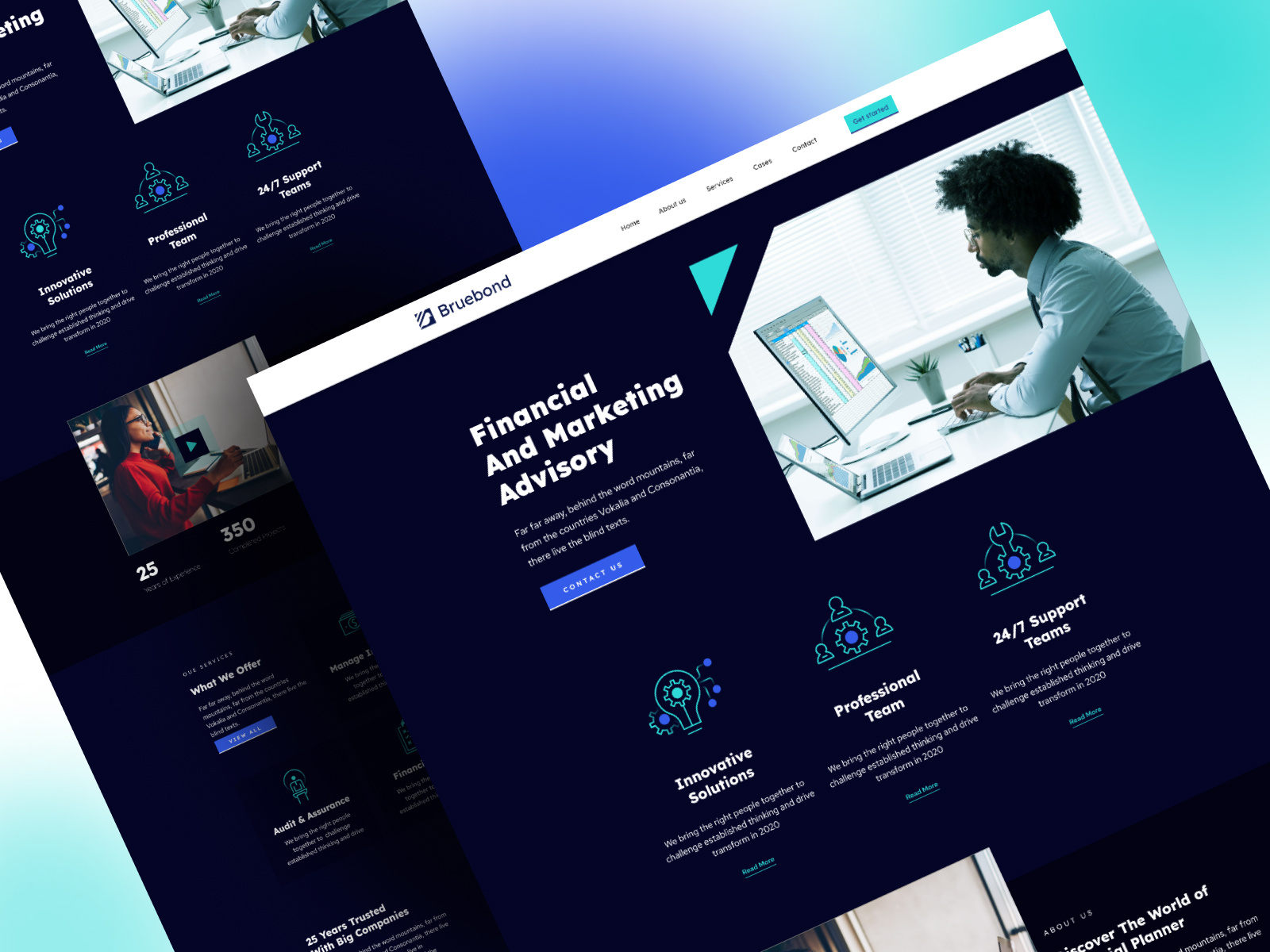 Brubond Landing Page by kaushik panchal on Dribbble