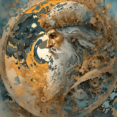 Father Time illustration