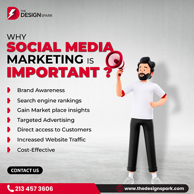 Importance of Social Media Marketing apparel awareness branding design energy graphic design illustration logo merch social media marketing the design spark ui vector