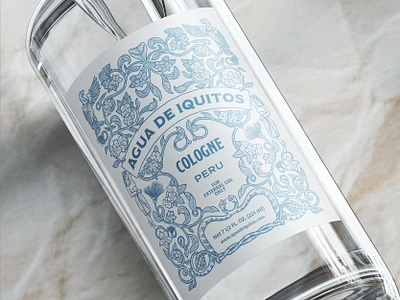 Agua de Iquitos Bottle Mockup beverage bottle brand design brand identity branding branding design drink hand drawn identity design illustration label label design logo logo design mock up mockup packaging packaging design vintage visual identity