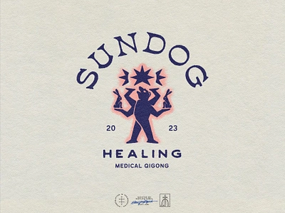 Sundog Healing Master Logo bear brand design brand identity branding branding design healibgn identity design illustrator lettering logo logo design qiqong rabbit spiritual spirituality typography vintage visual identity wellness