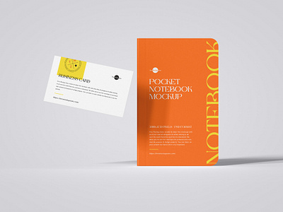 Free Pocket Notebook Stationery Mockup notebook mockup