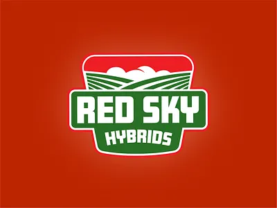 Red Sky Hybrids Logo Design branding design graphic design logo vector