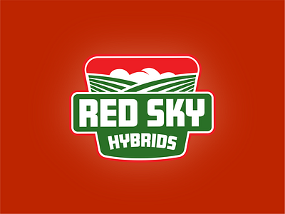 Red Sky Hybrids Logo Design branding design graphic design logo vector