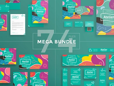 Mega Bundle Atelier bundle clean collection creative design google instagram jpg linkedin mega bundle atelier minimalistic photoshop pinterest psd social media twitter youtube