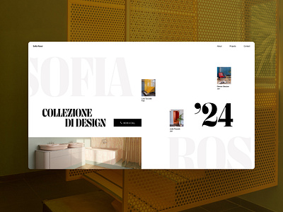 Architecture studio website concept for a Rome based studio architecture graphic design interior design layout typography ui web design website design