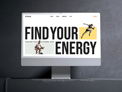 Fithub-Fitness Website UI body building bodyfit clean exercise fitness fitness training gym health homepage interface landing page minimal minimalist personal trainer training ui design uiux website website design workout