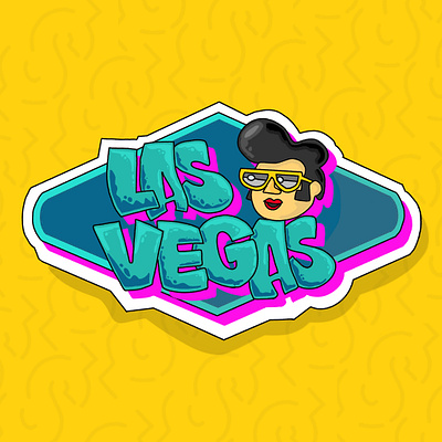 Las Vegas branding design digital art fresco graffiti graphic design graphic designer illustration logo