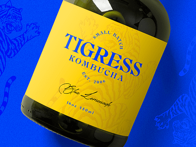 Tigress Kombucha: Branding and Packaging Design art direction bold bottle design brand brand design branding bright colourful display font graphic design kombucha logo modern packaging visual identity