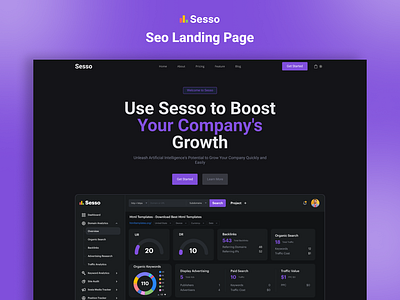 Sesso-Saas Website graphic design illustration industry solutions pricing model saas website service offerings software solutions uiux design website design