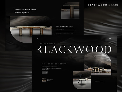 Blackwood - Modern Luxury Furniture Company Website Design branding company company profile dark design furniture international layout luxury ui ui design ux web layout webdesign website website design website layout websites