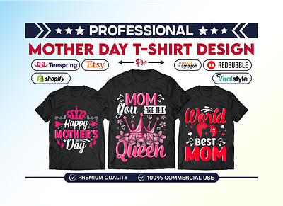 Mother Day T-shirt Design custom t shirt design graphic design graphic t shirt happy mothers day illustration mommy t shirt mother day mothers day element vector print super mom typography t shirt design